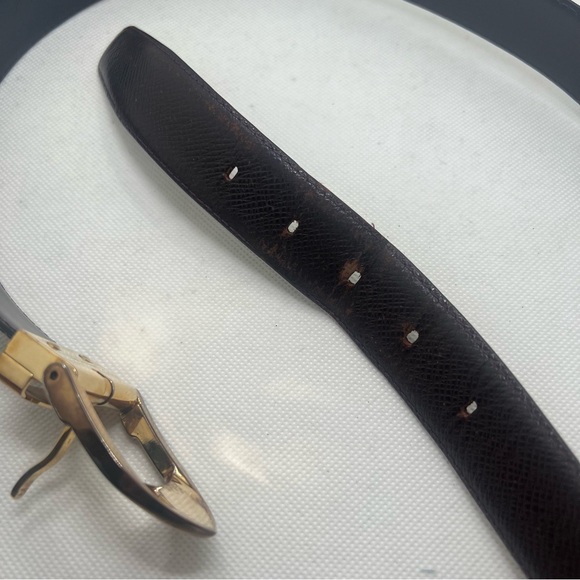 Authentic Men’s Louis Vuitton Taiga Ceinture Leather Belt 110cm fits 34-38 - Picture 11 of 11